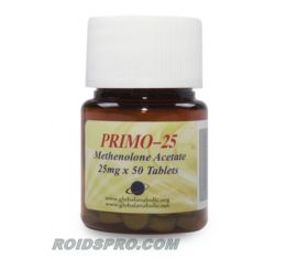 Primo-25 for sale | Methenolone Acetate 25 mg x 50 tablets | Global Anabolics